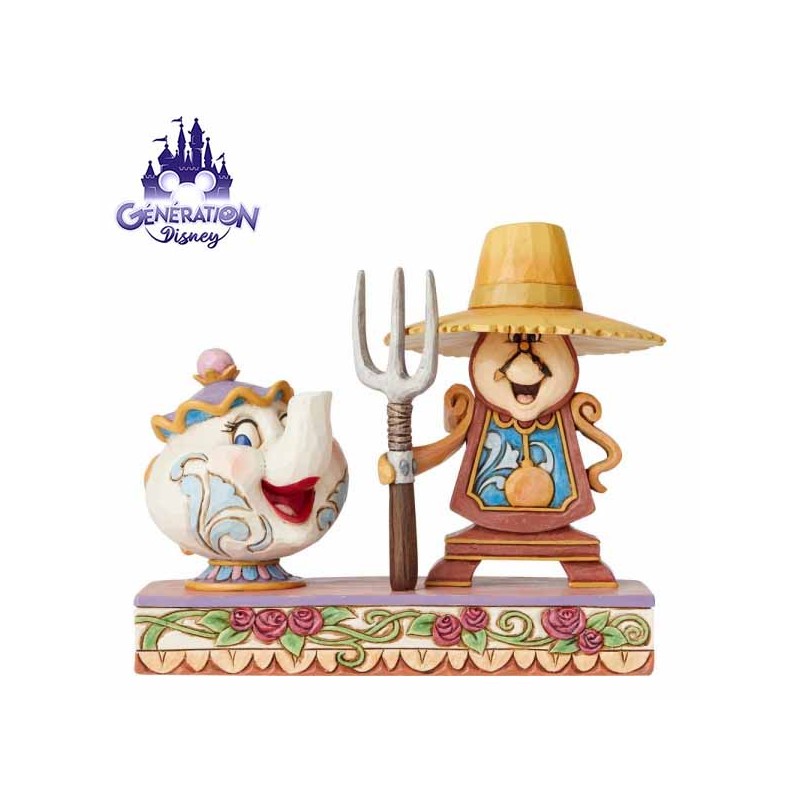 Statuette résine Mme Samovar et Big Ben "Workin round the clock" - Jim Shore Enesco