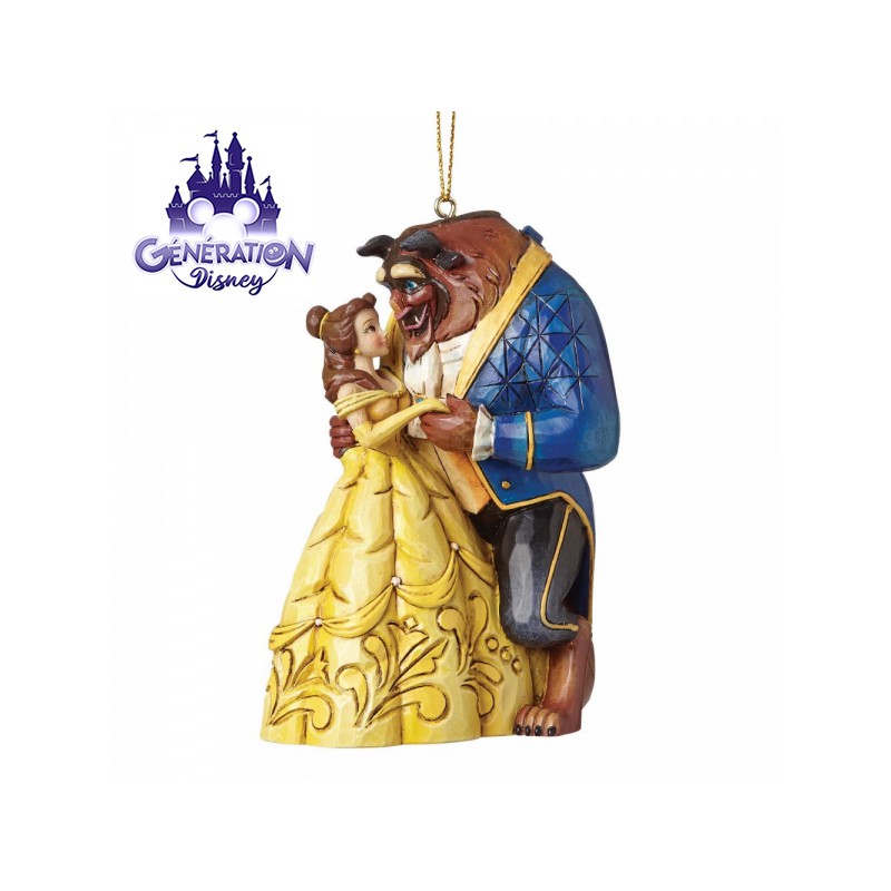 Ornement résine La Belle et la Bête - Enesco - Jim Shore - Noël