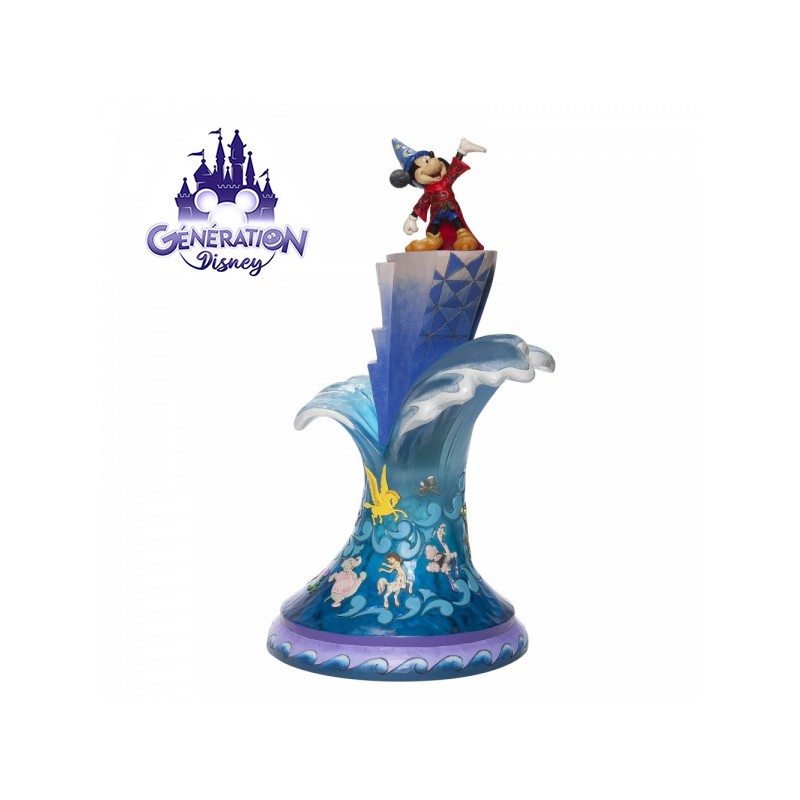 Statue résine Mickey l'apprenti sorcier "Summit of Imagination" - Jim Shore - Enesco