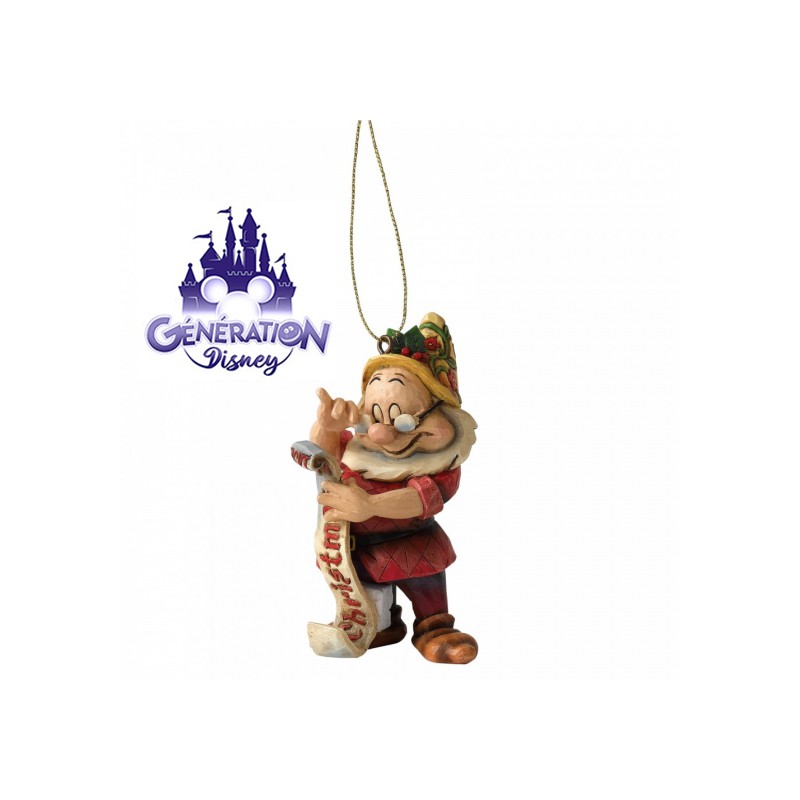 Ornement de Noël résine Prof des Sept Nains - ENESCO Ornement de Noël résine Prof des Sept Nains - ENESCO