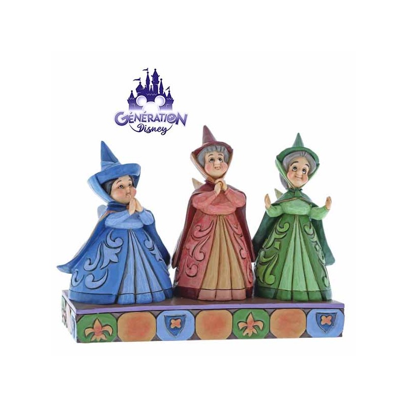 Statue résine des 3 fées marraines d'Aurore "Royal Guests" Enesco by Jim Shore Statue résine des 3 fées marraines d'Aurore "Royal Guests" Enesco by Jim Shore