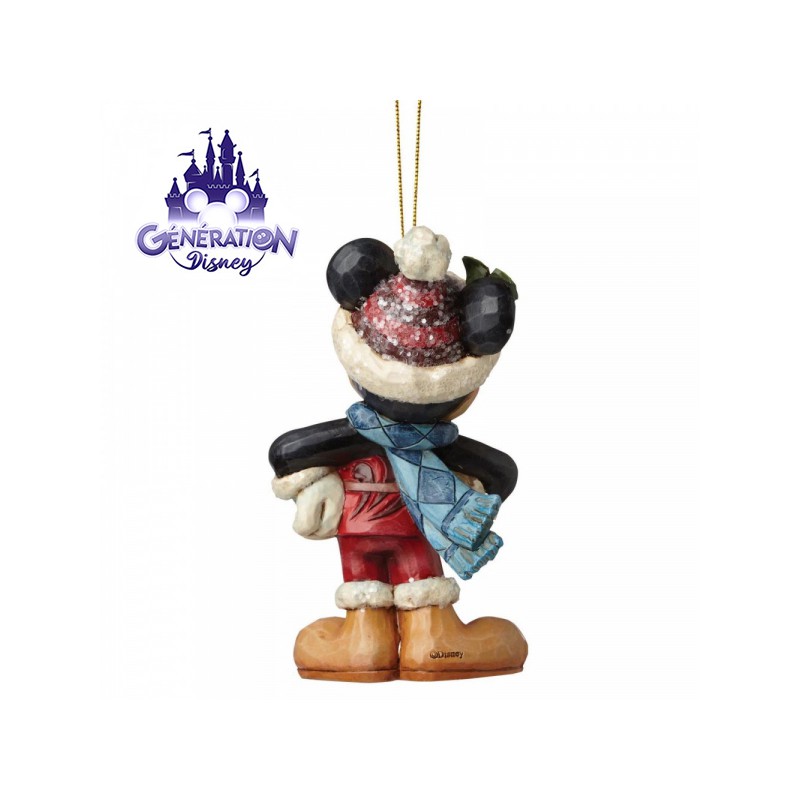 Ornement résine Mickey Mouse Noël - Enesco by Jim Shore 8cm
