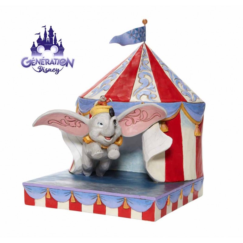 Statue résine Dumbo Circus Tent - Enesco by Jim Shore - 24cm