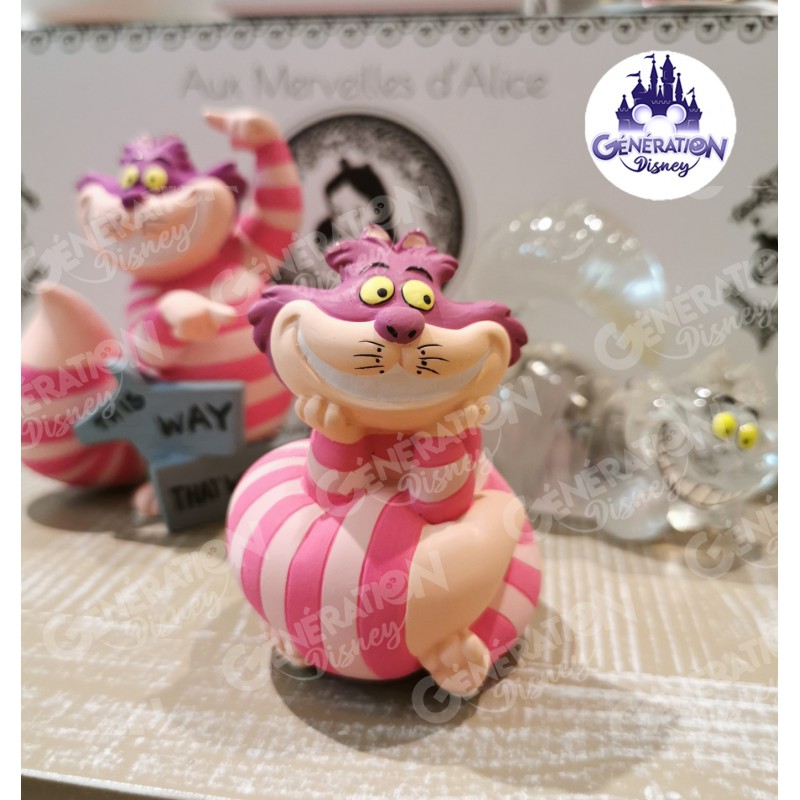 Statuette résine Cheshire 70ème anniversaire Alice au Pays des Merveilles "Leaning On His Tail" - Enesco