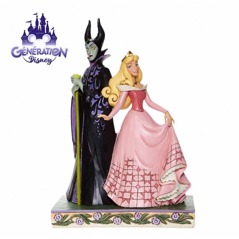 Statue résine duo Aurore et Maléfique "Sorcery and Serenity" - Enesco by Jim Shore 21cm
