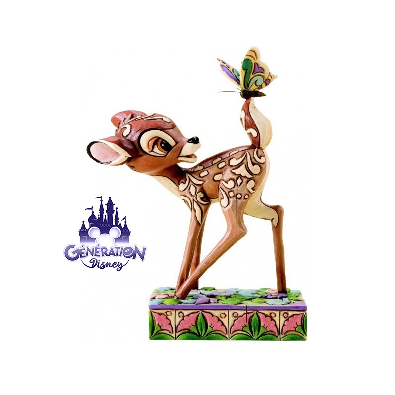 Statue résine Bambi et le papillon - Enesco by Jim Shore - 12cm