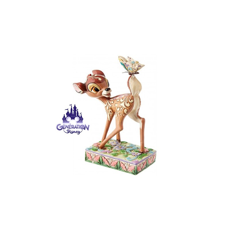 Statue résine Bambi et le papillon - Enesco by Jim Shore - 12cm