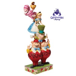 Scénette résine Alice au Pays des Merveilles "We're All Mad Here" Enesco by Jim Shore