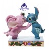 Statue résine Stitch et Angel Noël "Mistletoe Kiss" - Enesco by Jim Shore