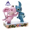 Statue résine Stitch et Angel Noël "Mistletoe Kiss" - Enesco by Jim Shore
