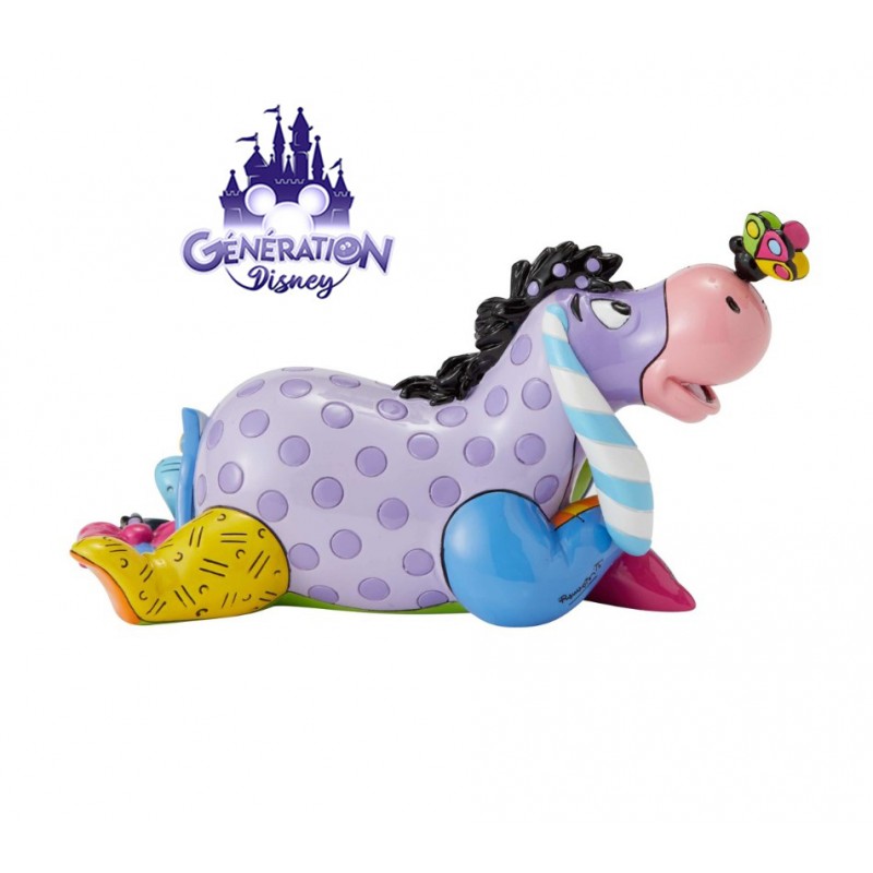 Statuette résine Bourriquet "Eeyore with Butterfly" 7cm